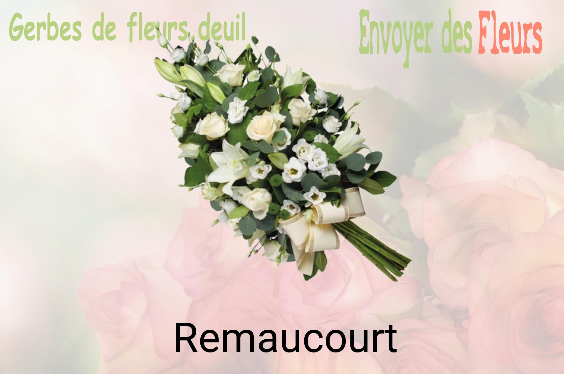 Gerbe de fleurs de deuil livrée à Remaucourt